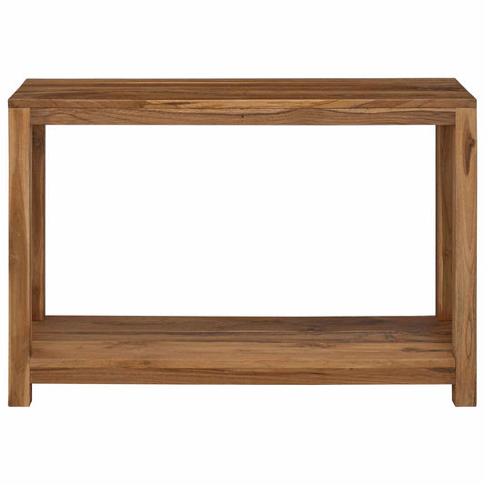 Konzolový Stolek Přírodní 110 X 35 X 75 Cm Pevné Teakové Dřevo