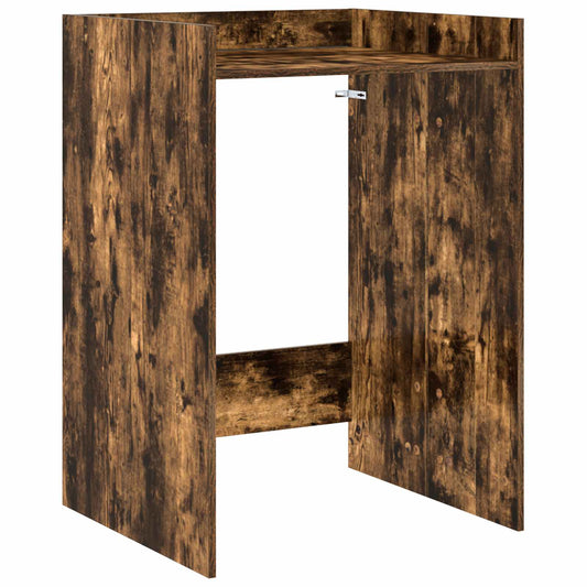 Skříň Na Pračku Kouřový Dub 67,5 X 62 X 97 Cm Kompozitní Dřevo