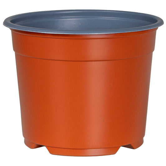 Kulatý Květináč 50 Ks Cihlová Ø 10 X 8 Cm Plast