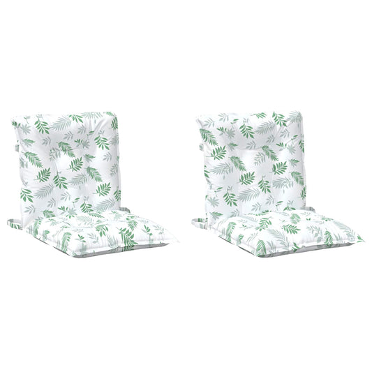 Venkovní Polštář 2 Pcs Textil Jemný Vzor Listů 100 X 50 X 7 Cm