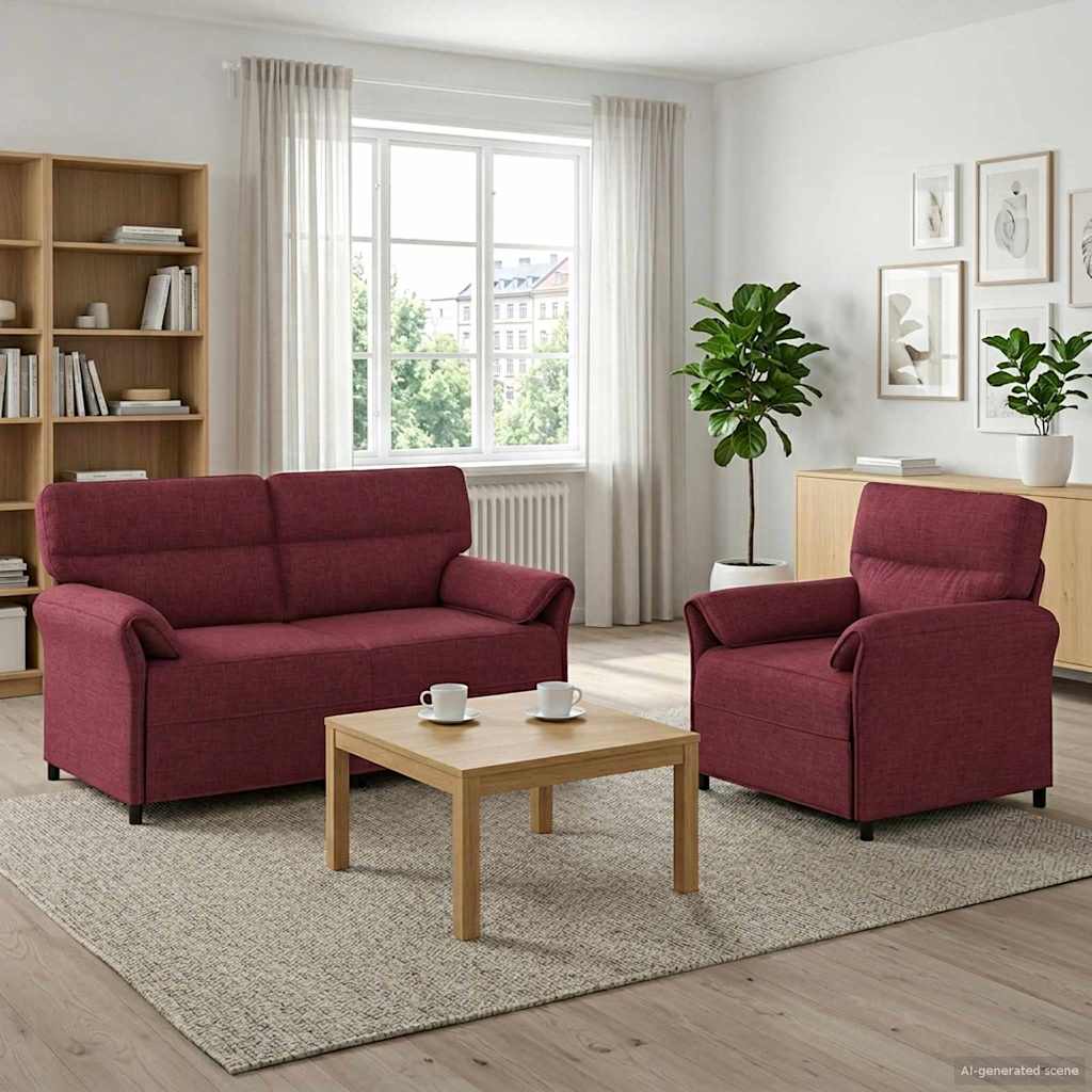 Set Pohovek 2 Ks Textil
