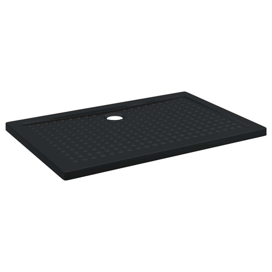 Sprchový Základní Tác S Tečkami 120 X 80 X 4 Cm Abs Černá
