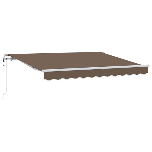 Stahovací Markýza Taupe 4 × 3 M Látka A Hliník