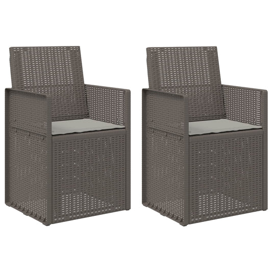 Zahradní Jídelní Židle 2 Pcs Světle Šedá Pp