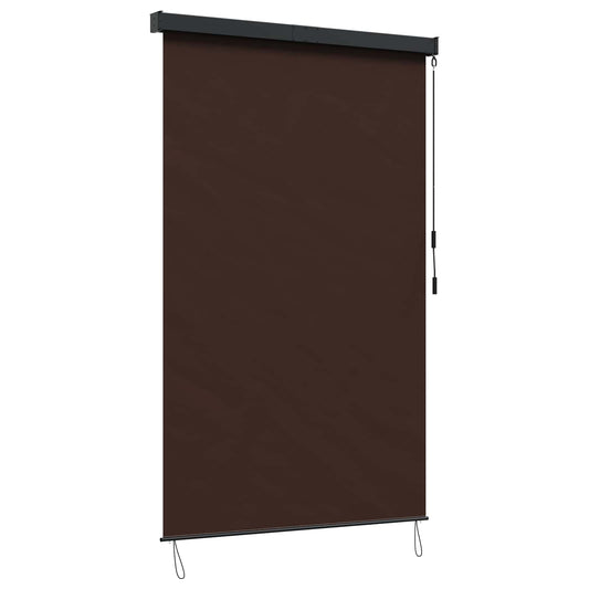 Roleta Hnědá 120 X 250 Cm Textil A Hliník