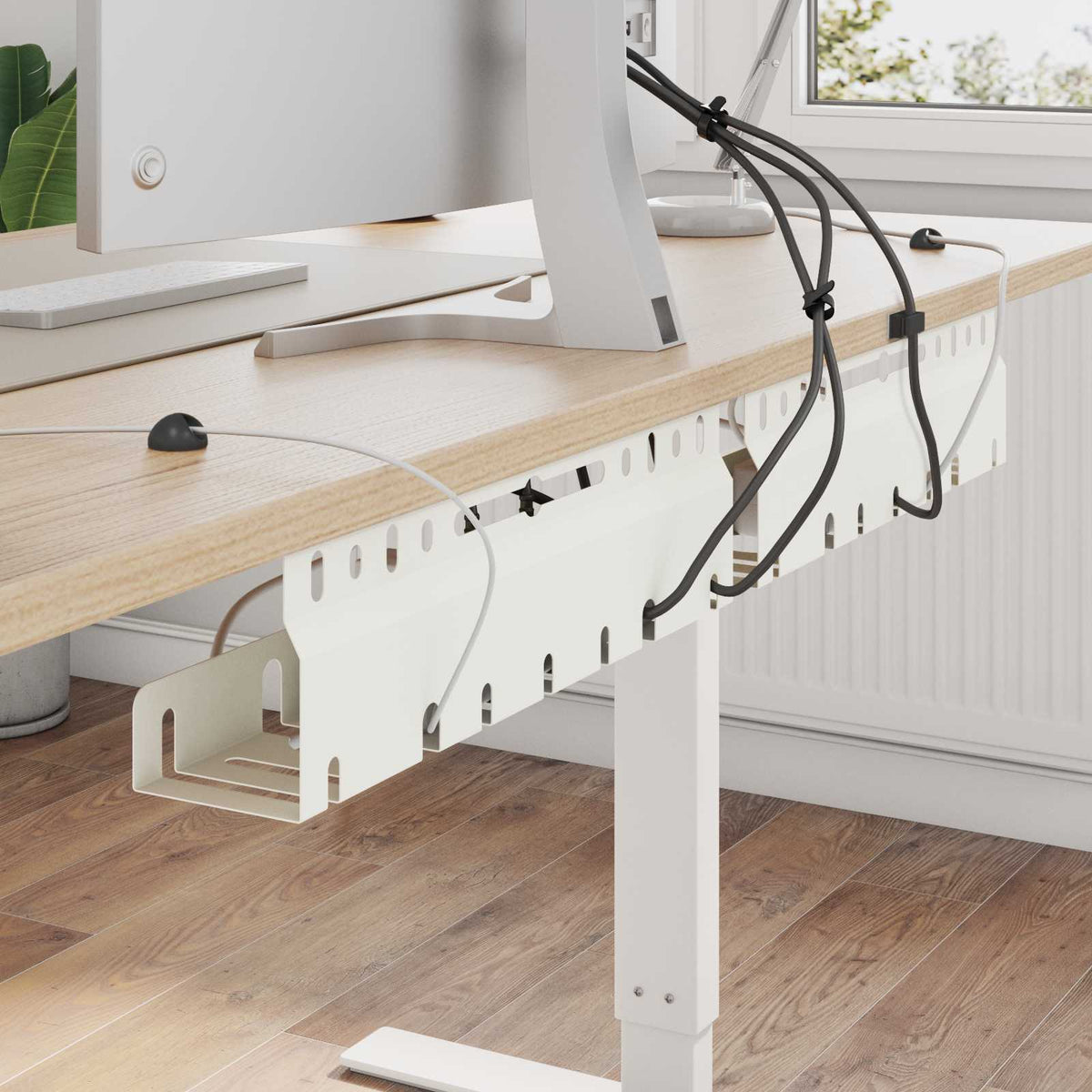Tray Na Kabely Pod Stolem 2 Ks 43 X 9 X 11 Cm Ocel