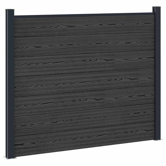Plotový Panel Wpc A Hliník Černá