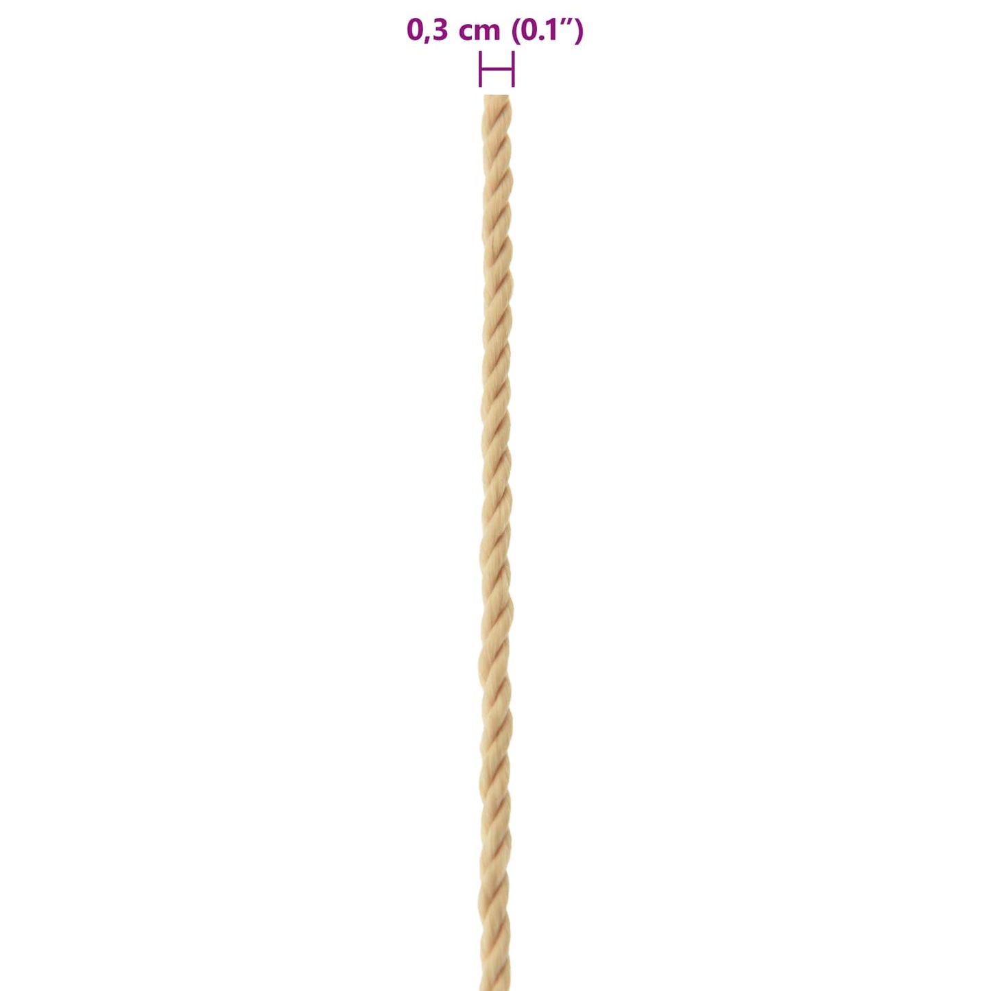 Lano Na Loď 3 Mm 100 M Přírodní
