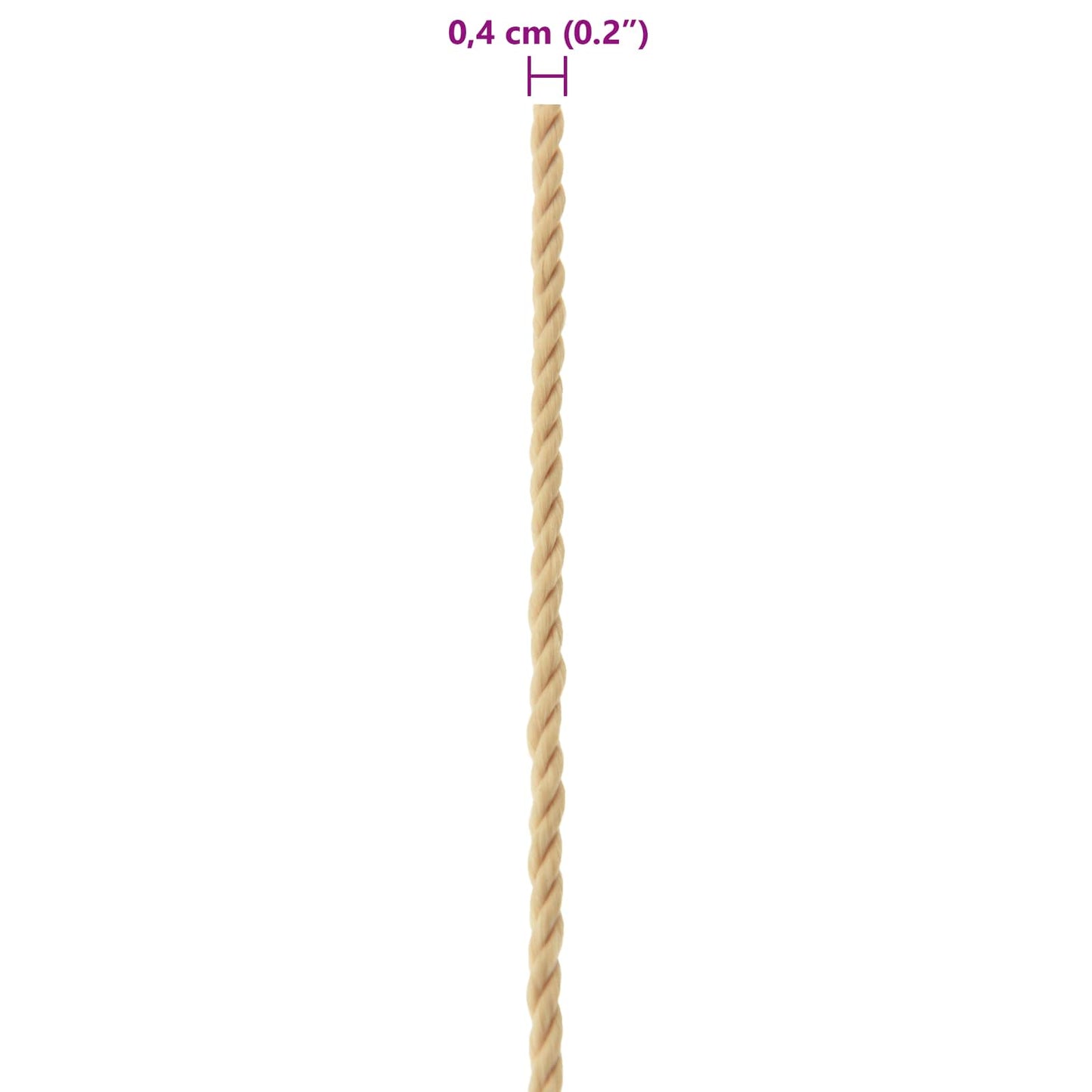 Lano Na Loď 4 Mm 50 M Přírodní