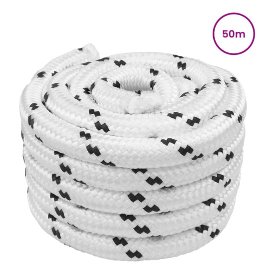 Lano Na Loď Bílá 50 M Polyester