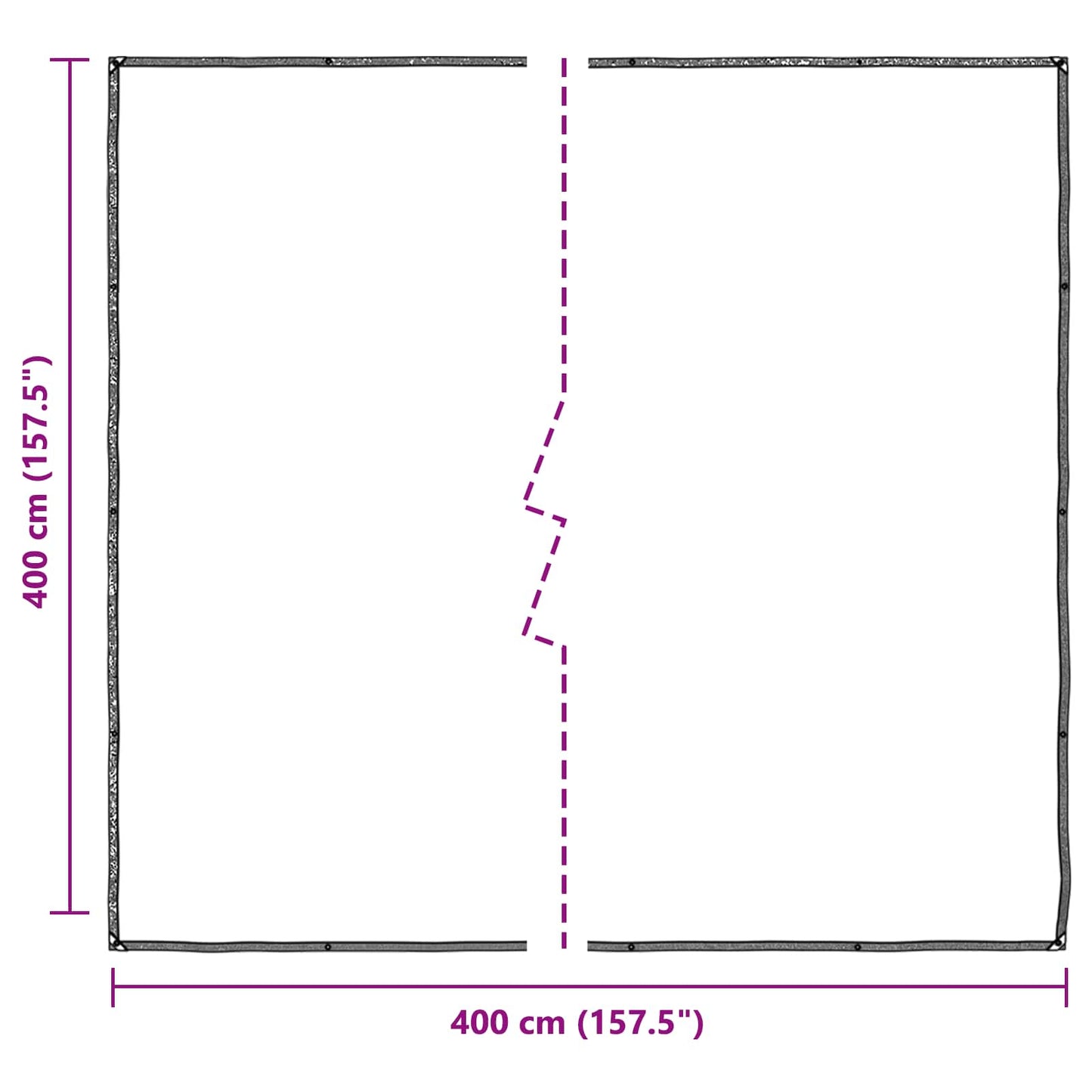 Pokrytí Rostlin Transparentní 4 X 4 M Pe