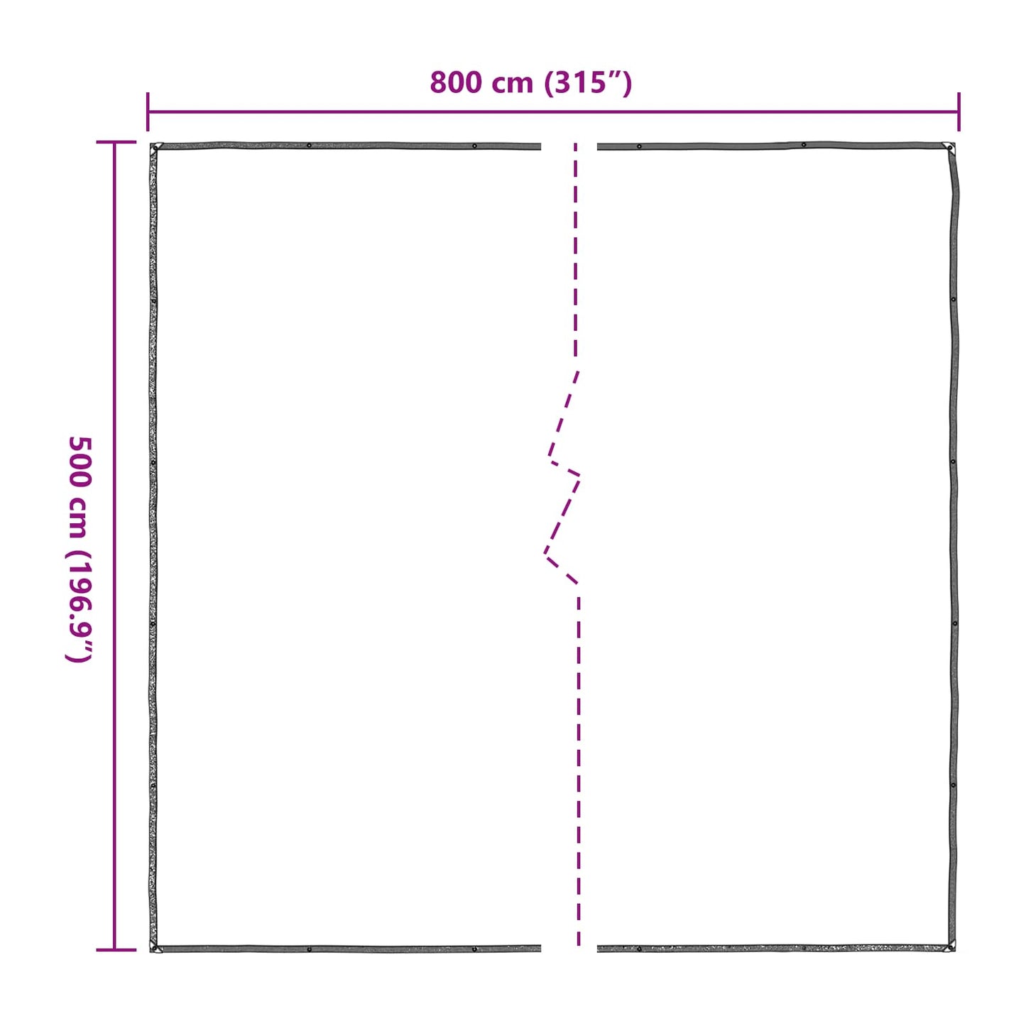 Pokrytí Rostlin Transparentní 5 X 8 M Pe