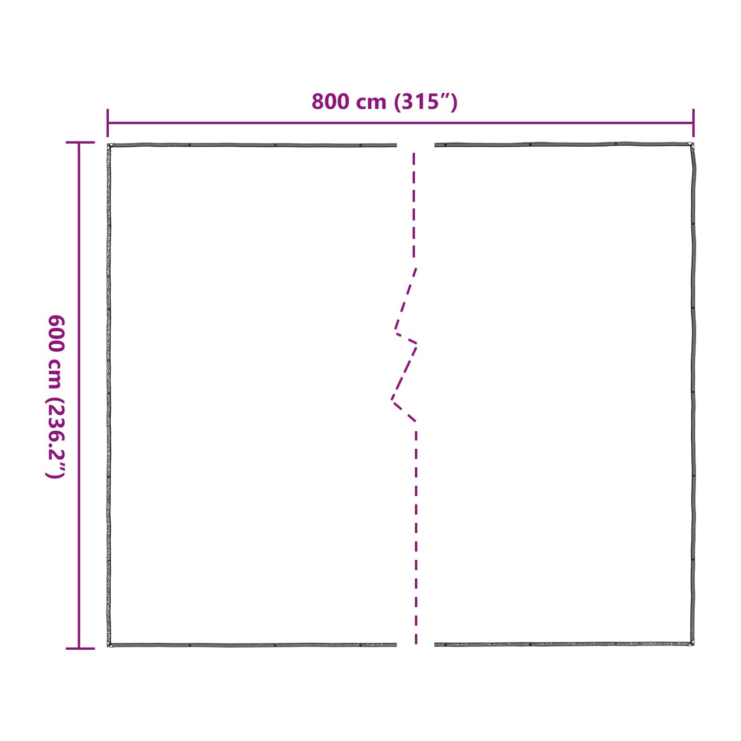 Pokrytí Rostlin Transparentní 6 X 8 M Pe