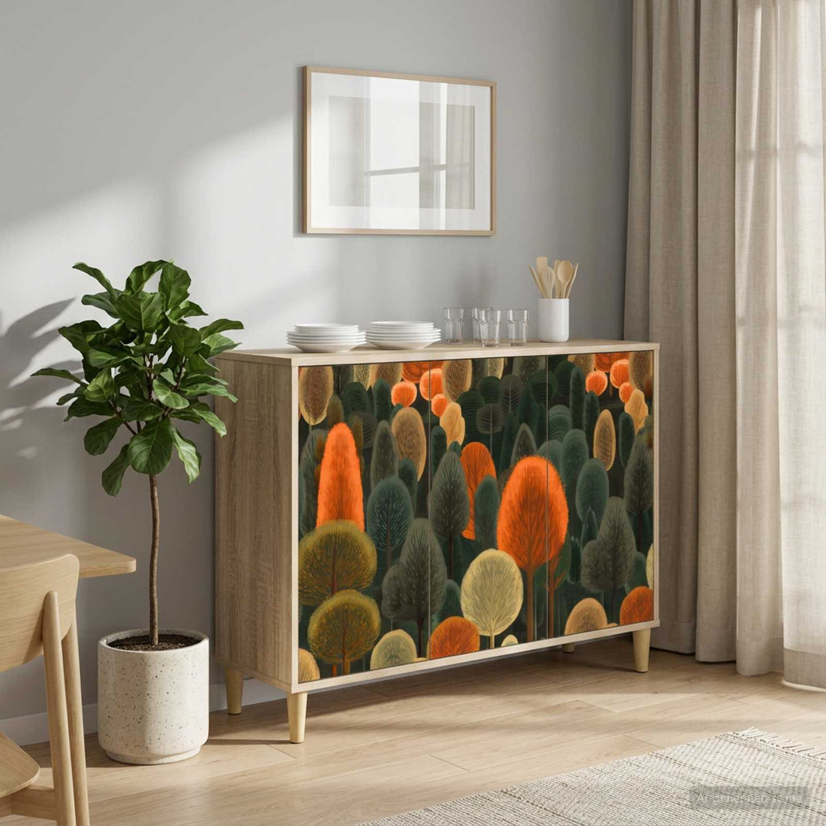 Servírovací Skříň Rhenen Sonoma 102 X 33 X 75 Cm