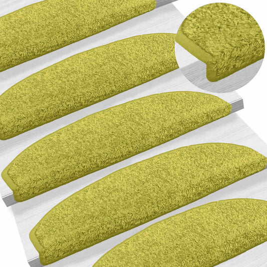 Samolepicí Schodové Rohože 15 Ks 80 X 24,5 X 3,5 Cm Zelená