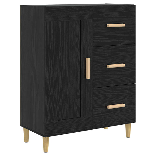 Servírovací Skříň Černý Dub 69,5 X 34 X 90 Cm Kompozitní Dřevo