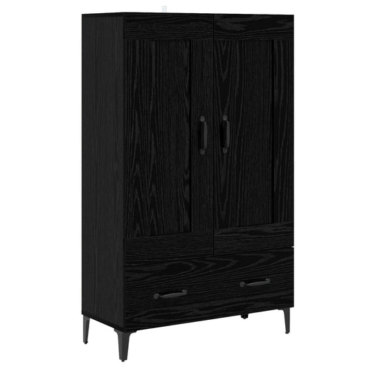 Vysoký Bufet Černý Dub 70 X 31 X 115 Cm Kompozitní Dřevo