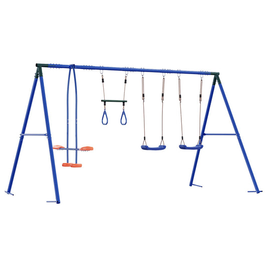 Houpací Set Na Zahradu Vícebarevný 330 X 185 X 185 Cm Ocel A Pe