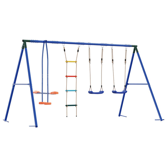 Houpací Set Na Zahradu Vícebarevný 330 X 185 X 185 Cm Ocel A Pe