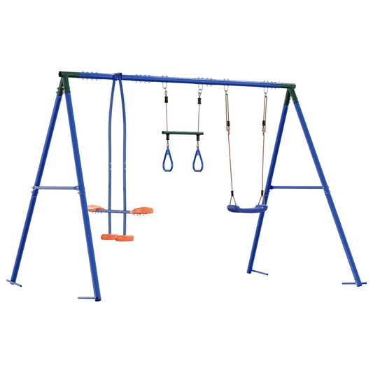 Houpací Set Na Zahradu Vícebarevný 263 X 185 X 185 Cm Ocel A Pe