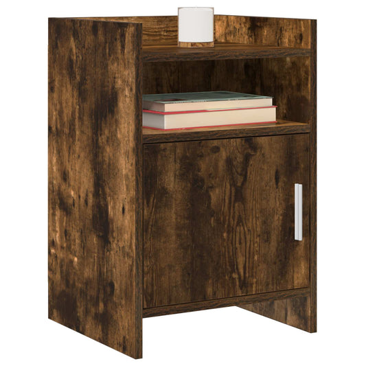 Noční Stolky 2 Pcs Kouřový Dub 40 X 36 X 60 Cm Kompozitní Dřevo
