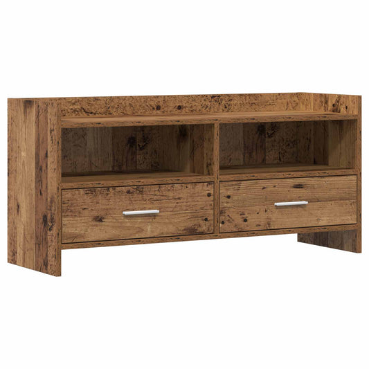 Televizní Skříň 100 X 33 X 47 Cm Staré Dřevo Kompozitní Dřevo