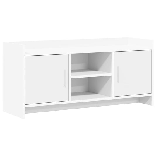 Televizní Skříň 102 X 33 X 47 Cm Bílá Kompozitní Dřevo