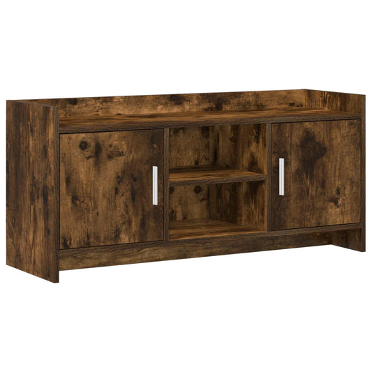 Televizní Skříň 102 X 33 X 47 Cm Kouřový Dub Kompozitní Dřevo