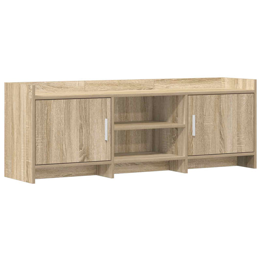 Televizní Skříň 130 X 33 X 47 Cm Dub Sonoma Kompozitní Dřevo