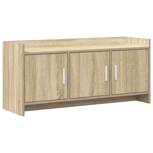 Televizní Skříň 102 X 33 X 47 Cm Dub Sonoma Kompozitní Dřevo