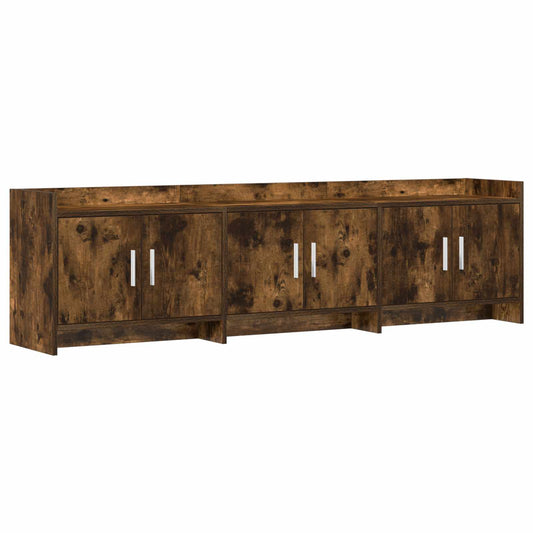Televizní Skříň 168 X 33 X 47 Cm Kouřový Dub Kompozitní Dřevo