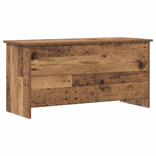 Úložná Truhla Staré Dřevo 100 X 40 X 50 Cm Kompozitní Dřevo