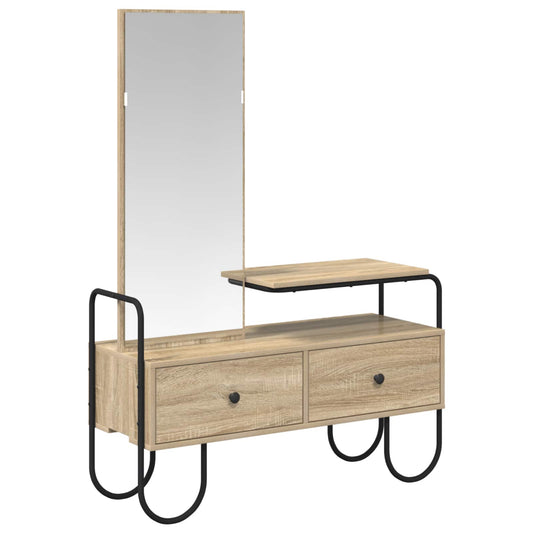 Kosmetický Stůl Dub Sonoma 100 X 36,5 X 136 Cm Kompozitní Dřevo