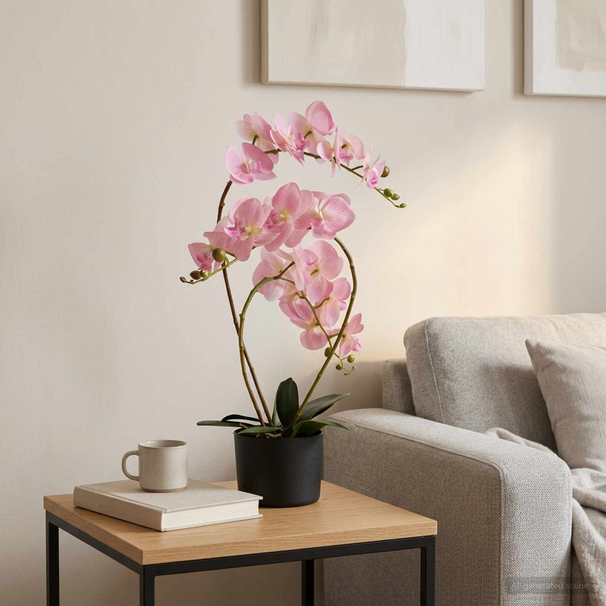 Umělá Orchidej V Květináči 45 X 15 X 65 Cm
