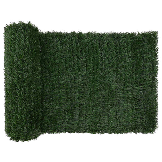 Umělý Plot Tmavě Zelená 1 X 4 M Pvc A Ocel