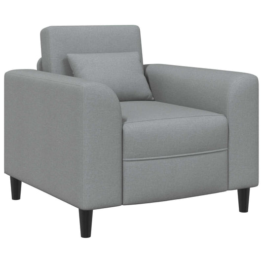 Křeslo Světle Šedá Textil
