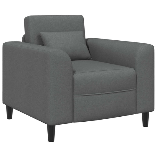 Křeslo Tmavě Šedá Textil