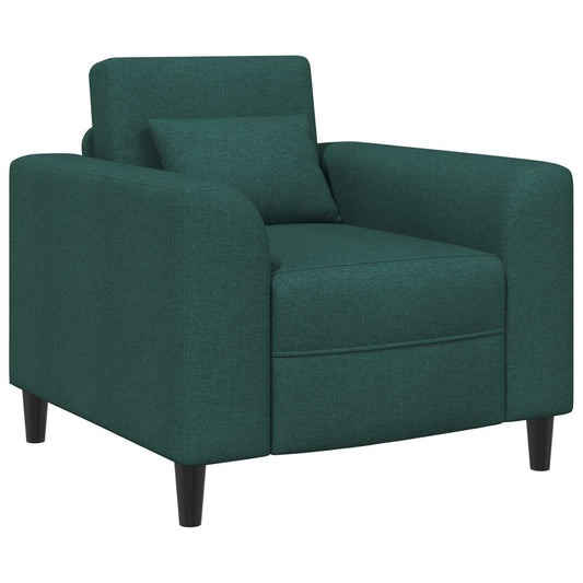 Křeslo Tmavě Zelená Textil