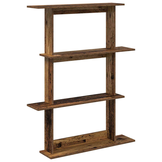 Nástěnná Polička Staré Dřevo 100 X 20 X 126 Cm Kompozitní Dřevo