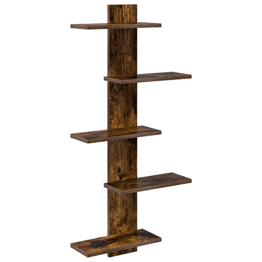 Nástěnná Floating Polička Kouřový Dub 48,5 X 15 X 101 Cm