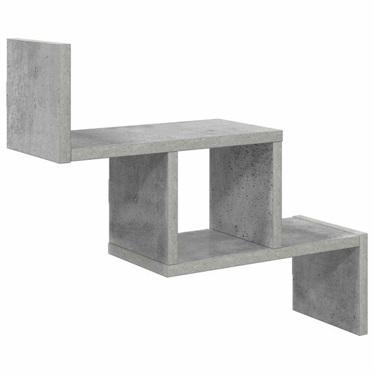 Nástěnná Polička Betonově Šedá 48 X 15 X 42 Cm Kompozitní Dřevo