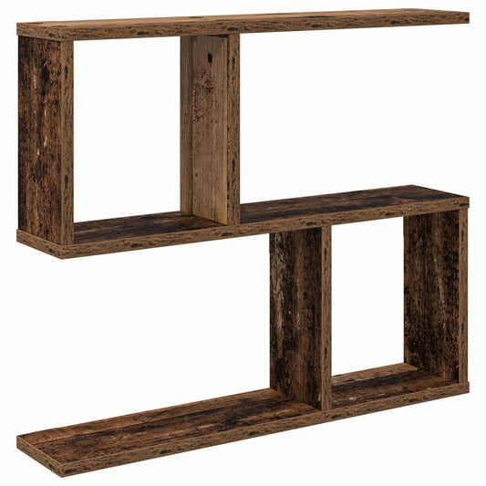 Nástěnná Polička Staré Dřevo 60 X 12 X 50,5 Cm Kompozitní Dřevo