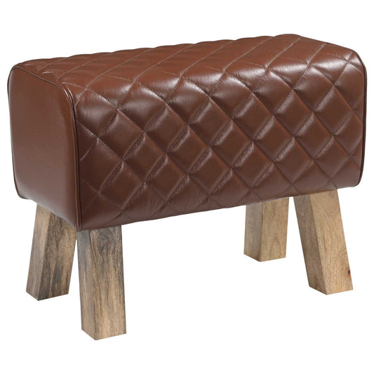 Lavice 60 X 30 X 45 Cm Pravá Kůže