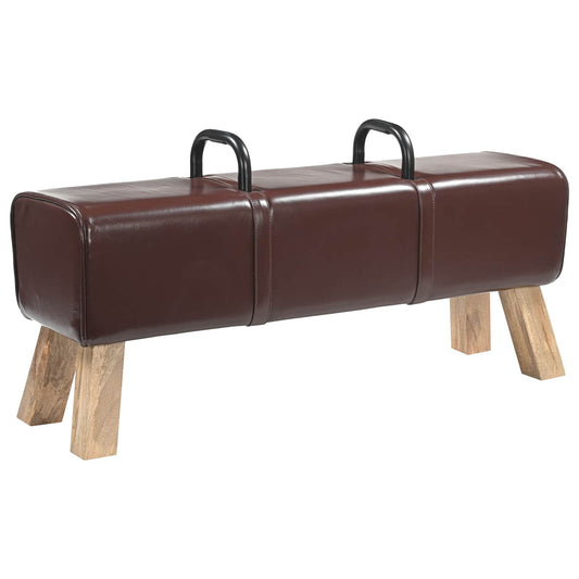 Lavice 110 X 30 X 45 Cm Pravá Kůže