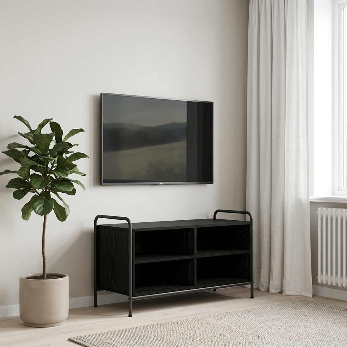 Televizní Skříň 140 X 39,5 X 50 Cm Kompozitní Dřevo