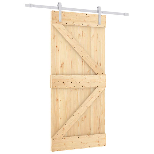 Posuvné Dveře Přírodní A Bílá 90 X 210 Cm