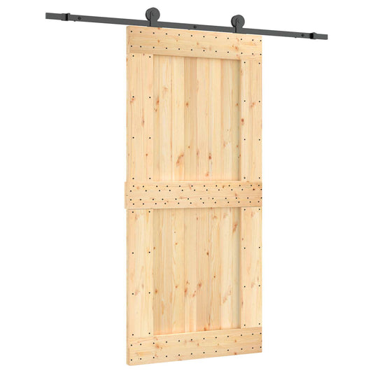 Posuvné Dveře Přirozená A Černá 95 X 210 Cm