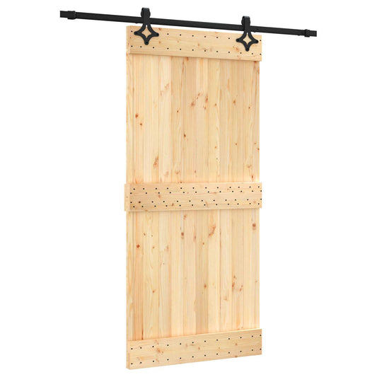 Posuvné Dveře Přirozená A Černá 95 X 210 Cm