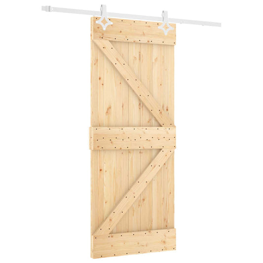Posuvné Dveře Přírodní A Bílá 80 X 210 Cm