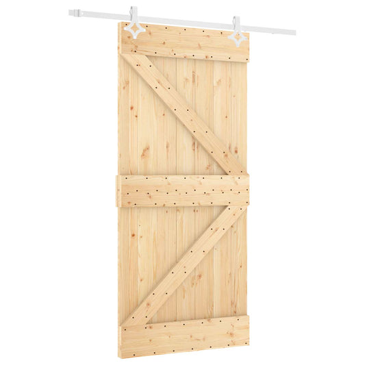Posuvné Dveře Přírodní A Bílá 100 X 210 Cm